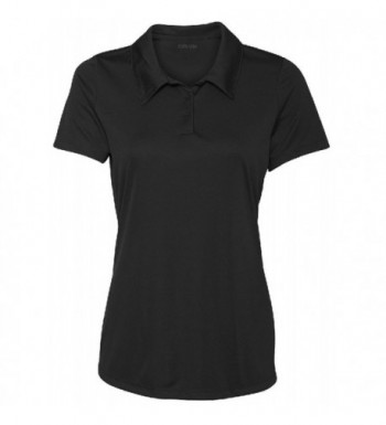 Ladies Performance 3 Button Black Medium