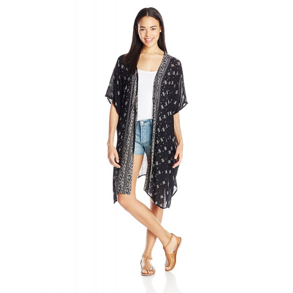 Angie Juniors Duster Cardigan Black