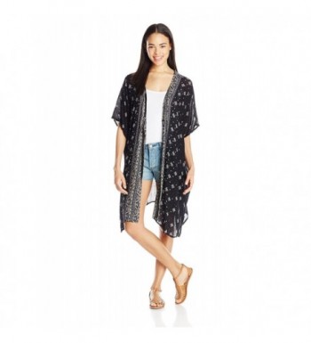 Angie Juniors Duster Cardigan Black