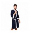 Jearey Bathrobe Lightweight Sleepwear Navy White