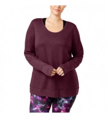 Ideology Womens Sleeves Casual Purple