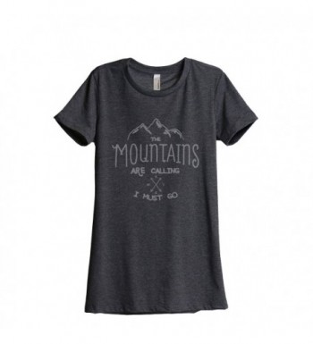 Mountains Calling Relaxed T Shirt Charcoal