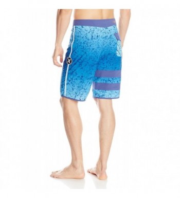 Men's Force 2 Printed Phantom Boardshort - Horizon Blue - C611P0QOB47