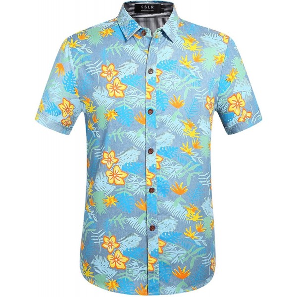 SSLR Cotton Button Hawaiian X Large