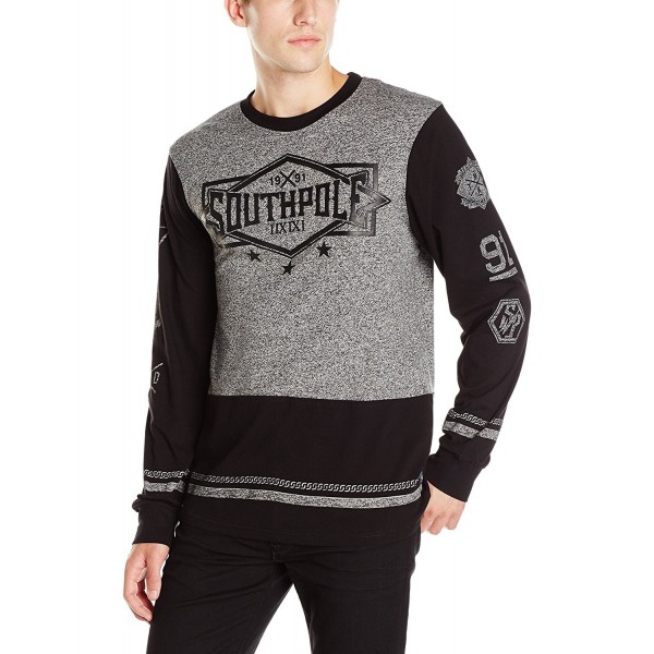 Southpole Sleeve Marled Color Medium