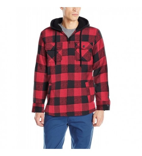 Burnside Flannel Hooded Jacket Sherpa