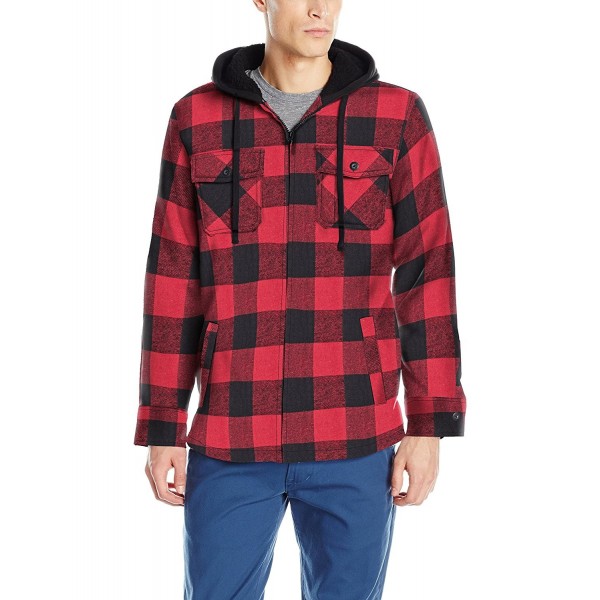 plaid sherpa hoodie