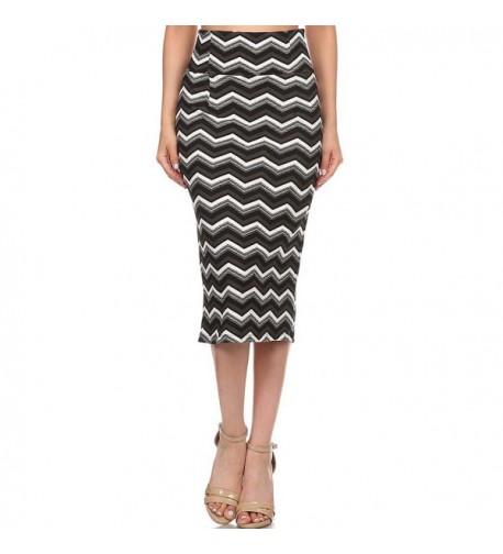 Avital Chevron Stretch Straight Pencil