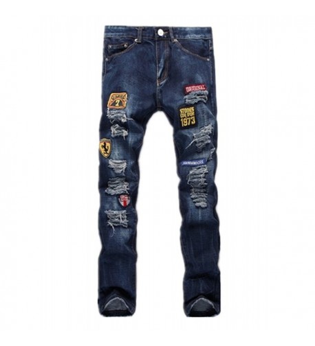 Washed Destroyed Distressed Ripped Skinny