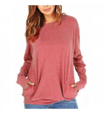 UGET Casual Sweatshirt Blouses Pockets