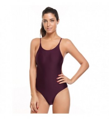 Ekouaer Womens Monokini Swimsuit Bathing