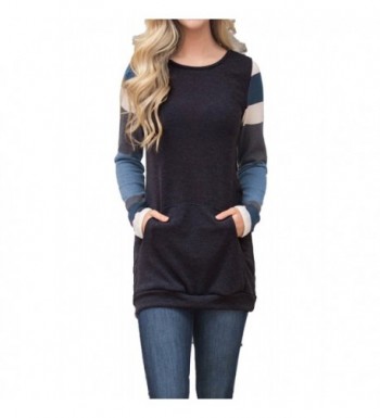 Tiksawon Womens Casual Knitted Sweatershirt