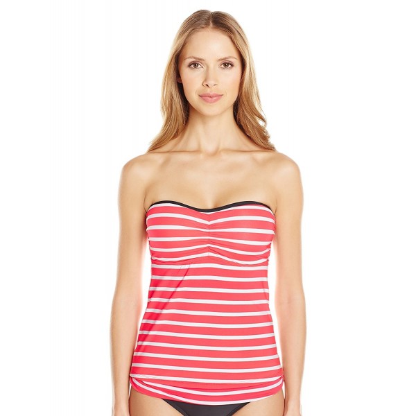 Cole California Stripes Bandeau Tankini