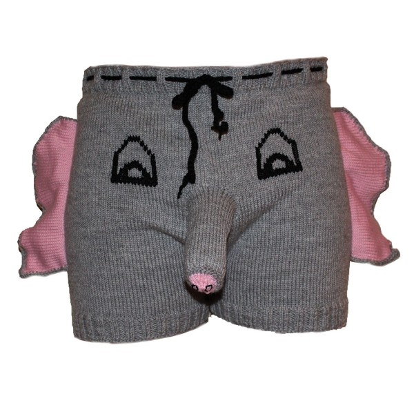Elephant Underwear Elephant Boxers Fun Men Gag Gift Funny Shorts