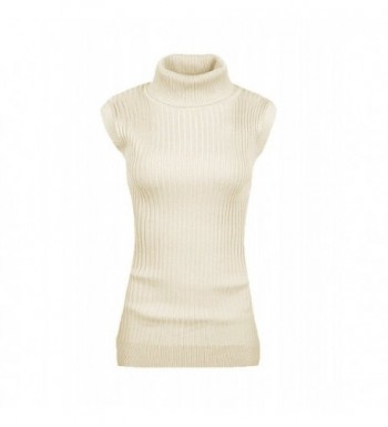 V28 Juniors Sleeveless Turtleneck Sweater