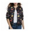 ACEVOG Floral Bomber Jacket Outwear