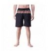 youvimi Stripe Casual Adjustable Boardshorts