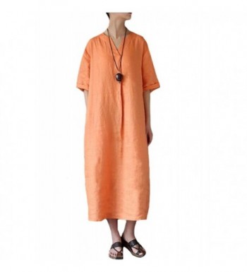 Minibee Womens Sleeve Summer Orange