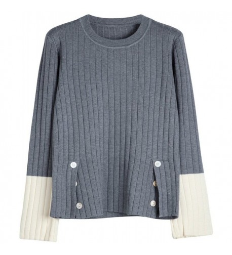 Youshunfushi Fashion Pleated Sweater Pullover