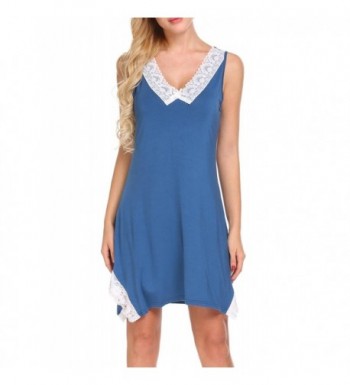 MAXMODA Nightgown Patchwork Sleepwear Peacock