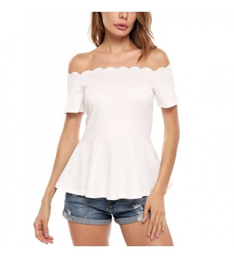 Beyove Sleeve Bodycon Off Shoulder Peplum