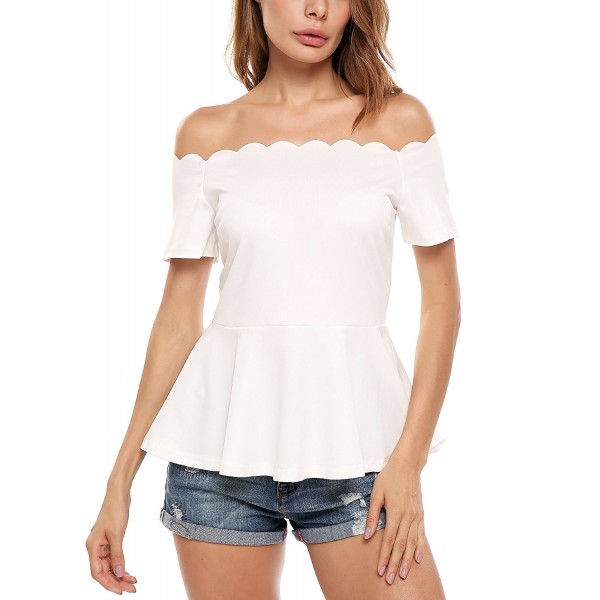 Beyove Sleeve Bodycon Off Shoulder Peplum