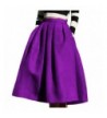 Womens Waisted Skater Pleated Purple