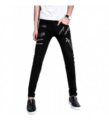 DSDZ Patch Leather Skinny Biker