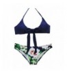 FLORAVOGUE Womens Bikini Printing Halter