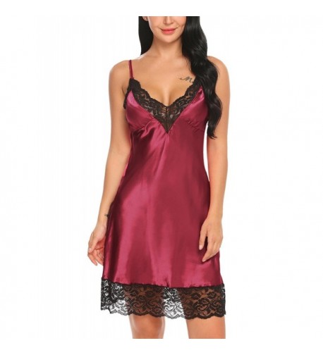 Avidlove Womens Satin Chemise Nightgown