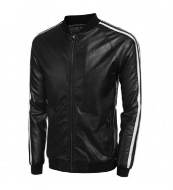 Men's Faux Leather Jackets Outlet