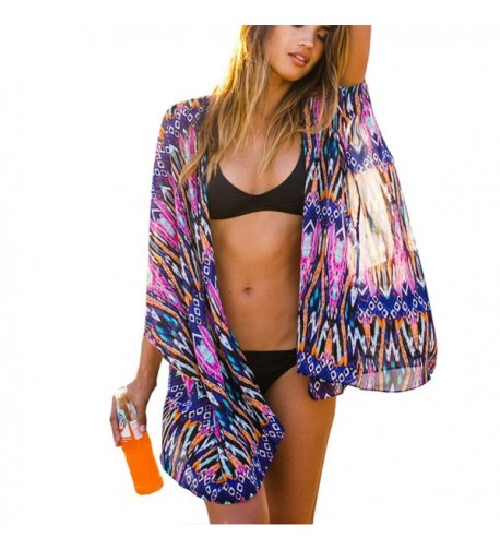 Bcharm Coverups Chiffon Swimwear Cardigan