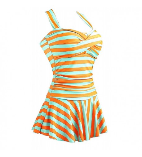 MiYang Womens Striped Bathing Swimwear