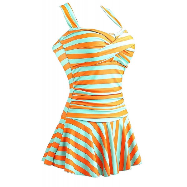 MiYang Womens Striped Bathing Swimwear