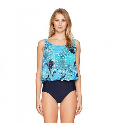 Penbrooke Womens Mastectomy Blouson Swimsuit