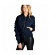 ToBeInStyle Womens Shirring Sleeve Bomber