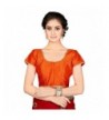 TrendyFashionMall Readymade Border Blouse Orange Med