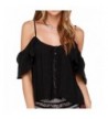 IRISIE Chiffon Strappy Shoulder Blouse