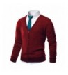 HARRISON83 V Neck Cardigan Sweater NS1088 RED L