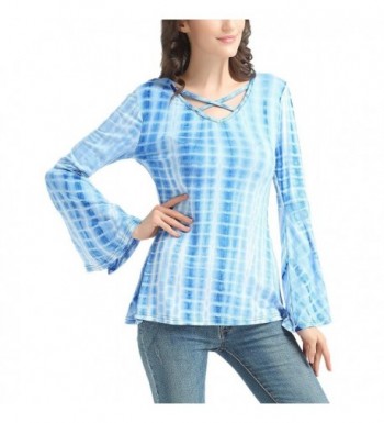 DREAGAL Womens Sleeve Blouse Criss