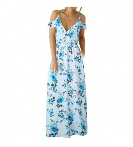 Offergood Halter Shoulder Floral Backless