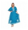 Leela Embroidered Lounger Drawstring Turquoise