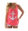 Ezcosplay Womens Sleeveless Anchor Bowknot