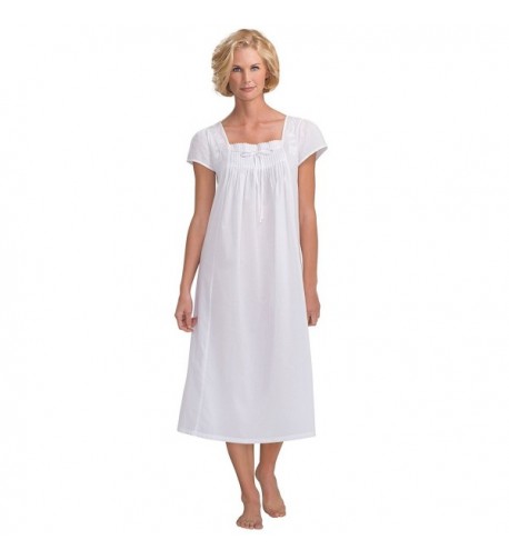 PajamaGram Womens Felicity Short Sleeve Nightgown