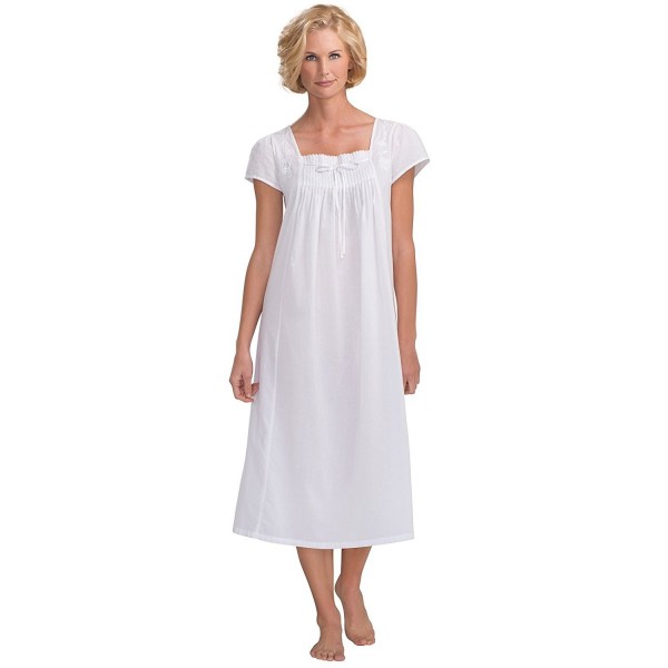 PajamaGram Womens Felicity Short Sleeve Nightgown