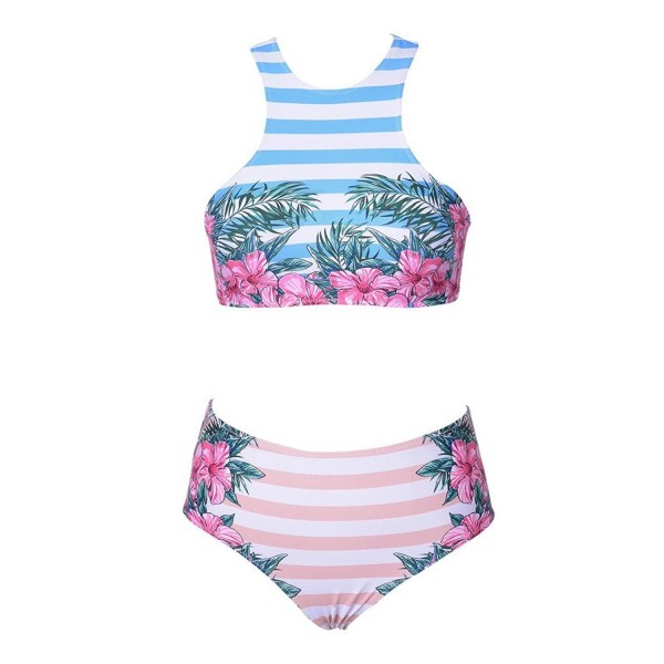Beauty Affair Floral Tank Bikini Set Swimsuit Bathing Suits - CC17YATGN7N