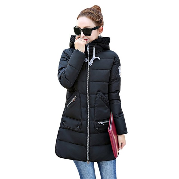 Women's Winter Faux Fur Hooded Coats Down Parkas Anroaks Long Jacket ...