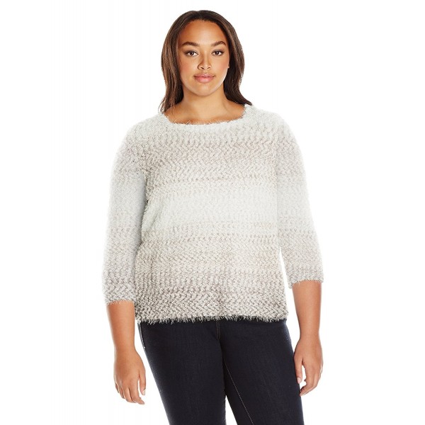 Alfred Dunner Womens Eyelash Sweater