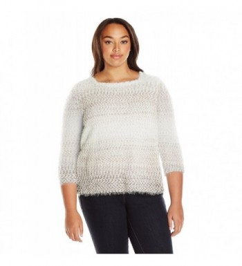 Alfred Dunner Womens Eyelash Sweater