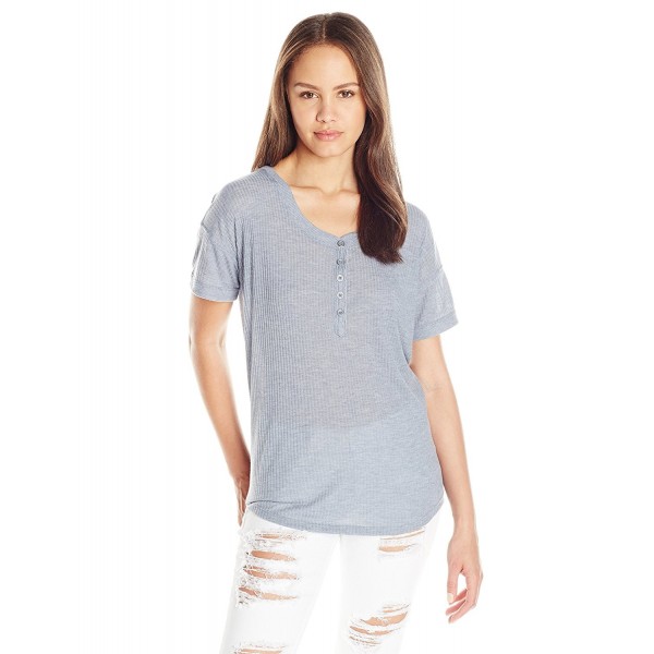 Arlington Lacey Knit Top - Light Galaxy Grey - C9125MWDNSN